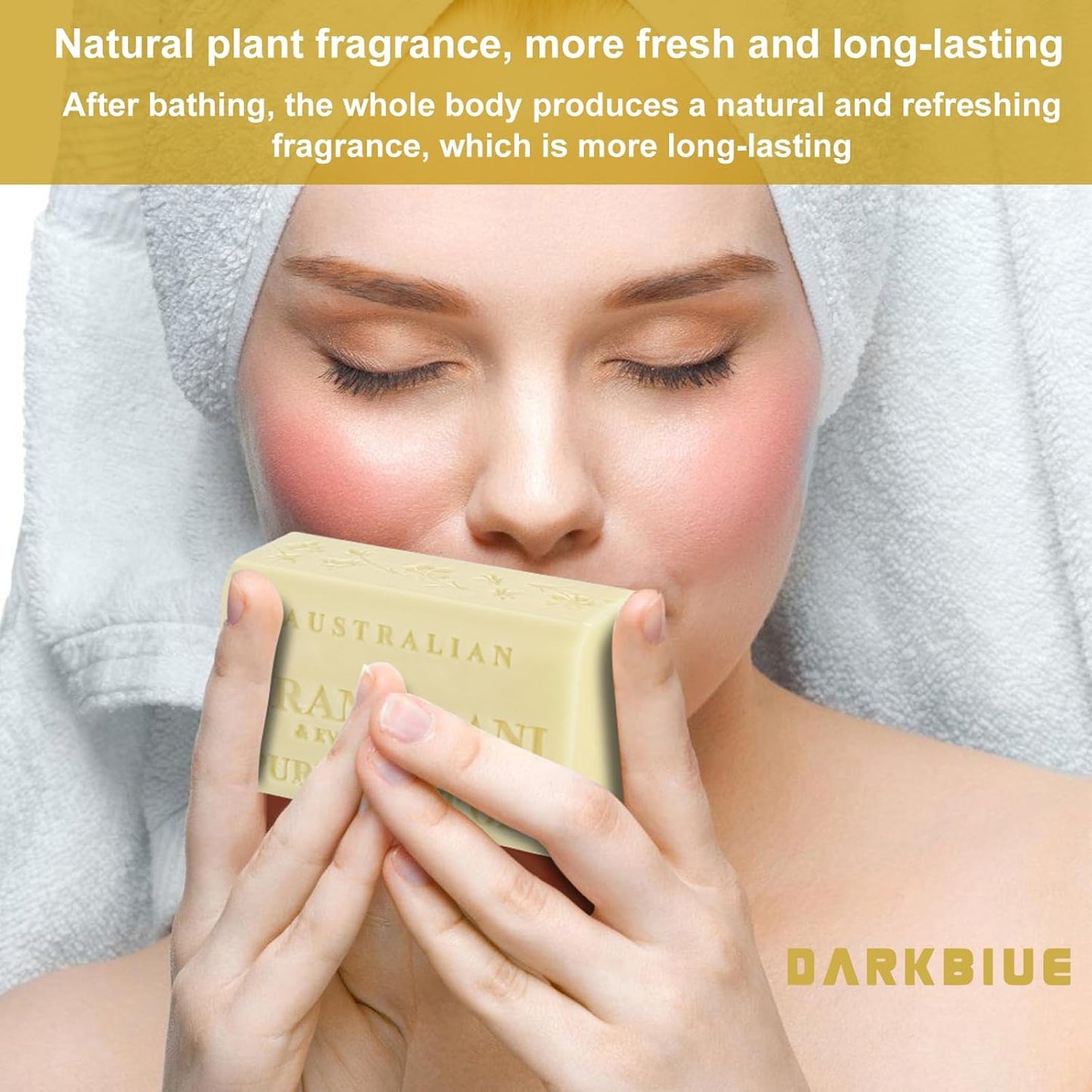 -Australian Natural Bath &Body Soap Bars;Great Scent(Great Fragrance Smell); Cleansing Well ; Skin Feeling Soft; Washing Hair;Shea Moisture Soap Bars(Frangipani Flower)