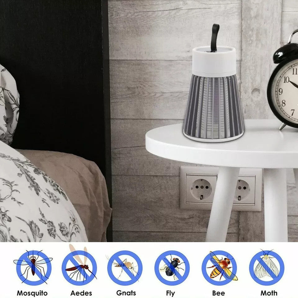 Electric Mosquito Insect Killer LED Light Fly Bug Zapper Trap Pest Control Lamp