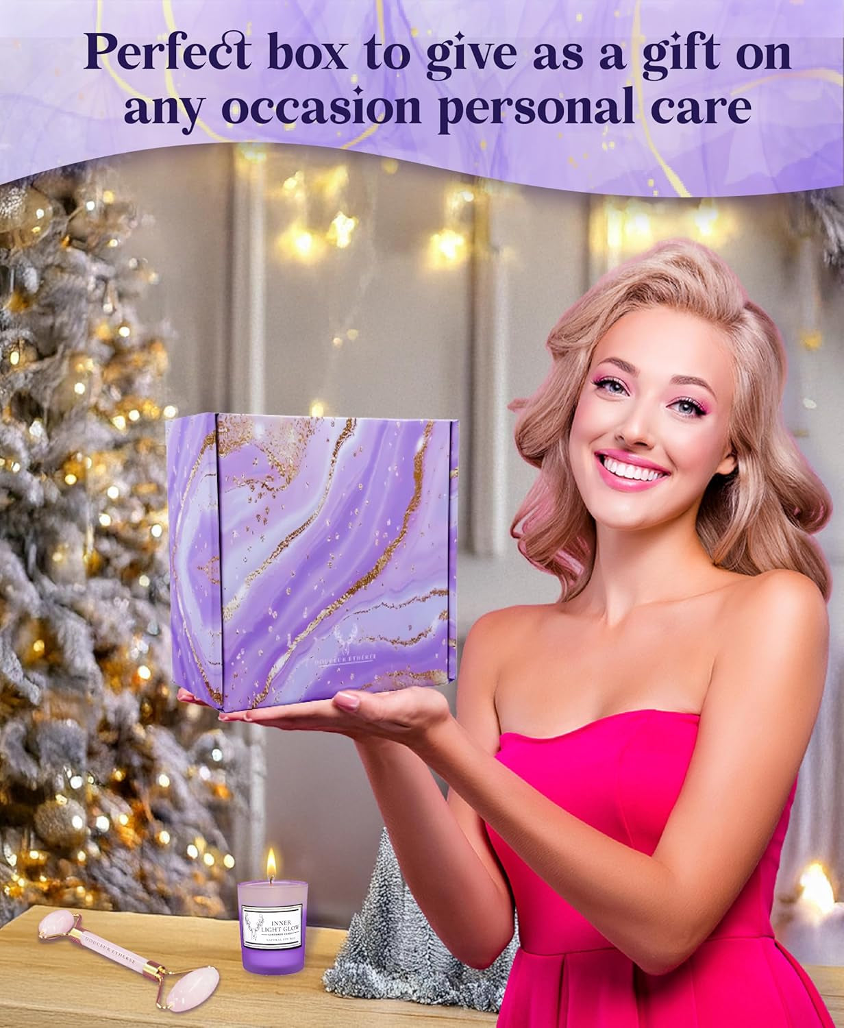 Gifts for Women, Birthday Gifts for Women, Valentine'S Day Gift, Birthday Gifts, Lavender Spa Gift Set, Valentines Gifts, Gifts for Girlfriend, Wife Gifts,