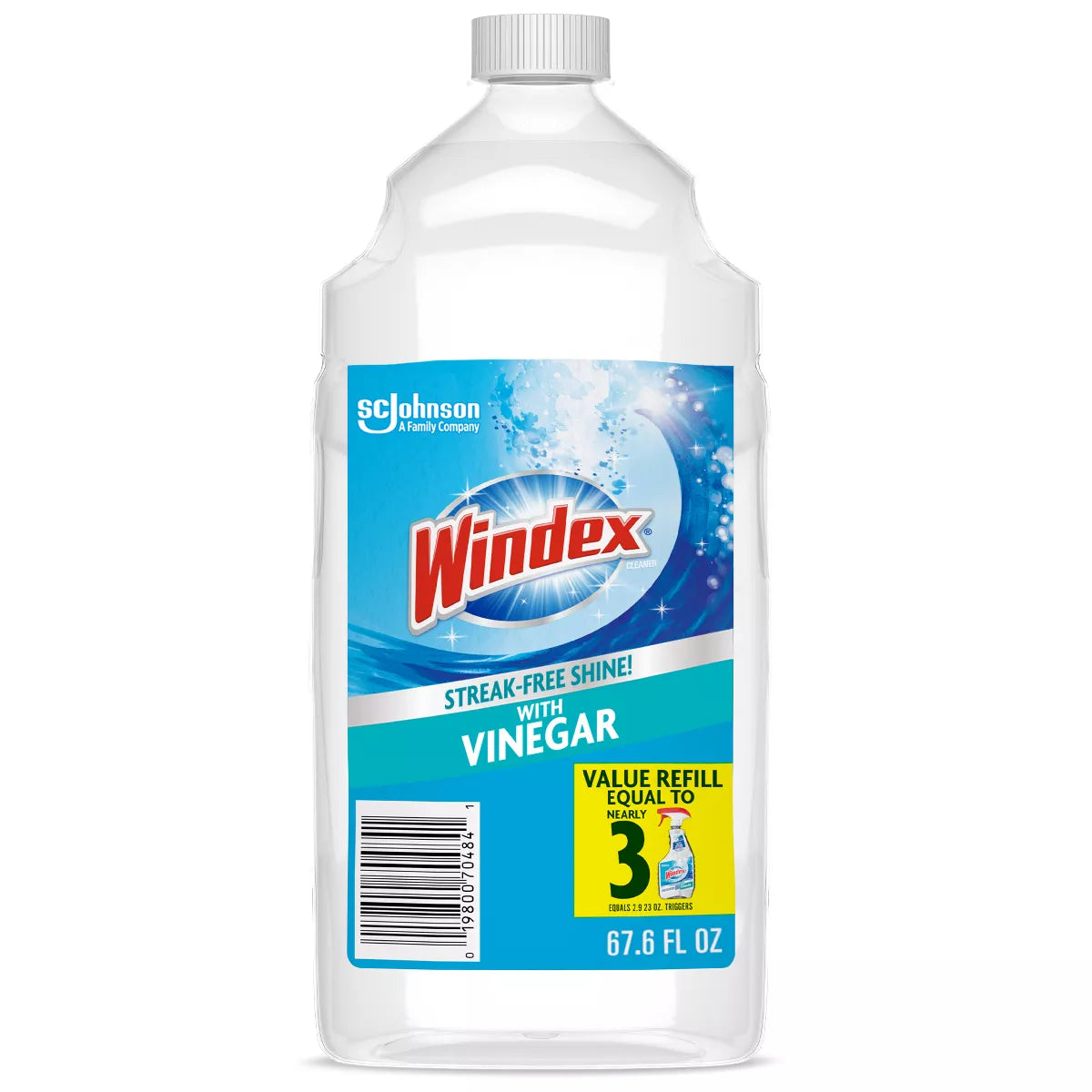 Windex Glass Cleaner Trigger Bottle Vinegar