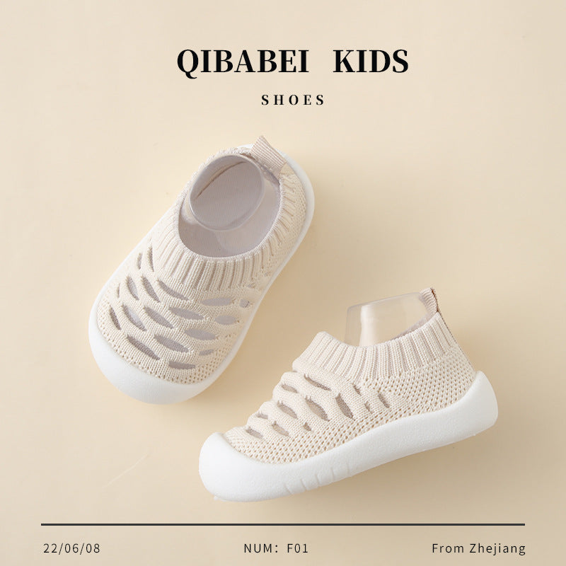 Summer breathable baby and children's shoes, soft-soled walking shoes for children, indoor floor shoes for toddlers