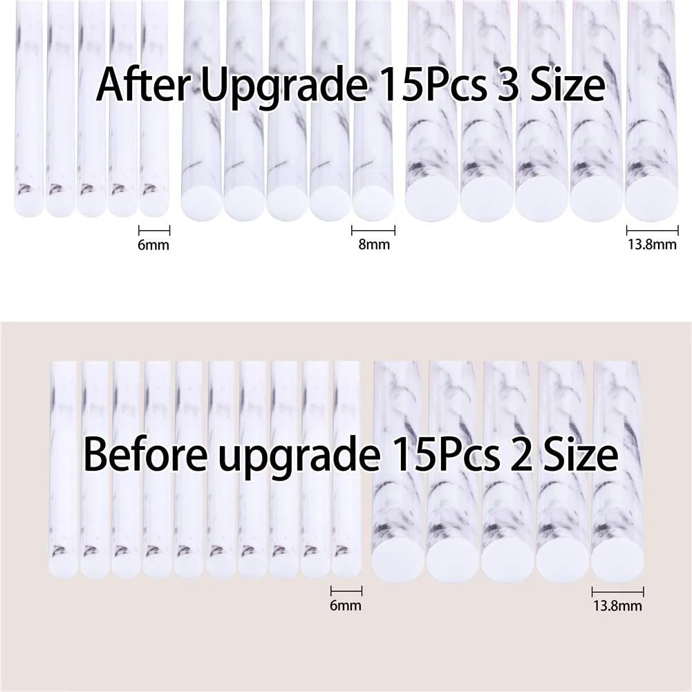 Makeup Brushes 15PCS Professional Makeup Brushes Set, Makeup Brush for Foundation Powder Concealers and Eyeshadow, with Exquisite Marble Bucket