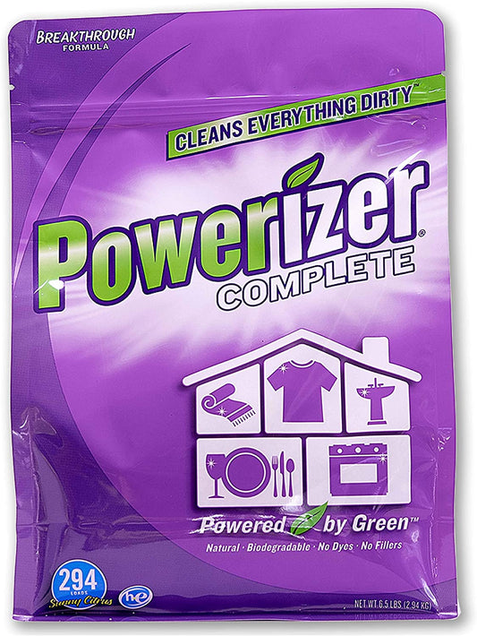 Complete Laundry Powder Detergent & Multipurpose Cleaner | 6.5 Lb | 294 Scoops | Plant-Based Concentrated Laundry Soap & Dishwasher Concentrate