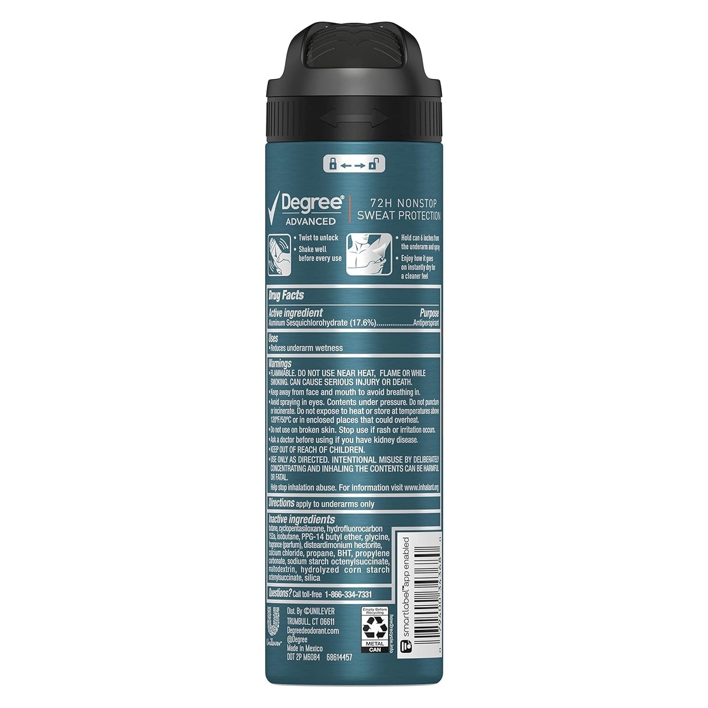 Deodorant 3.8 Ounce Mens Dry Spray Everest (113Ml) (6 Pack)