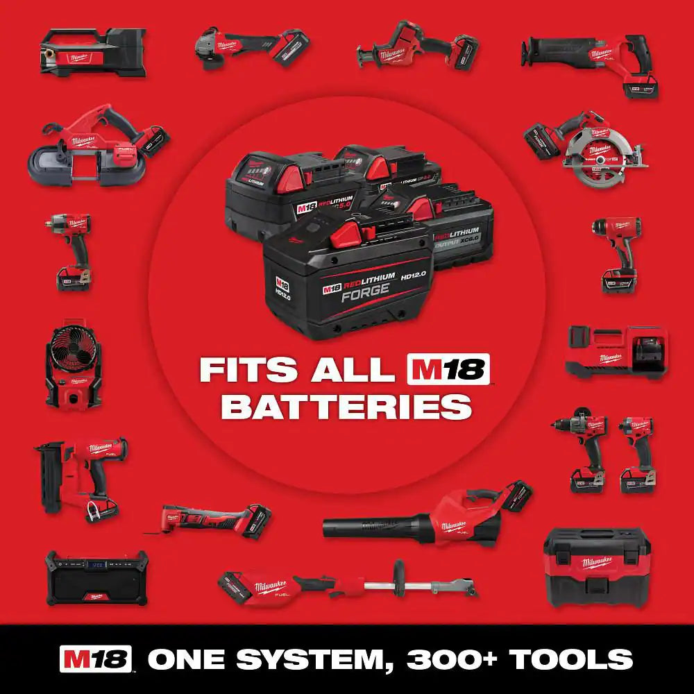 M18 18-Volt Lith-Ion Brushless Cordless Compact Hammer Drill/Impact Combo Kit W/(2) Batteries & M18 5.0 Ah Battery