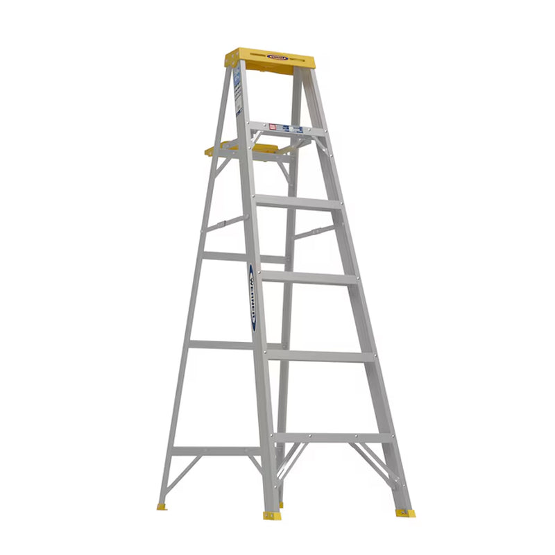 300 4-Ft ( 8-Ft Reach Height ) Aluminum Type 1 - 250 Lbs. Load Capacity Step Ladder