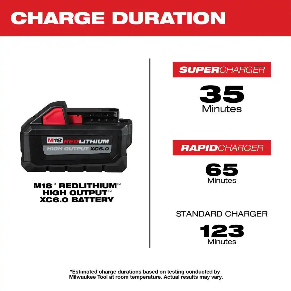 M18 18-Volt Lithium-Ion High Output 6.0Ah Battery Pack (6-Pack)