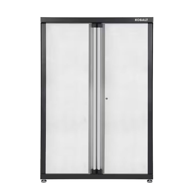 48-In W X 72-In H X 18.5-In D Freestanding Steel Garage Cabinet in Silver