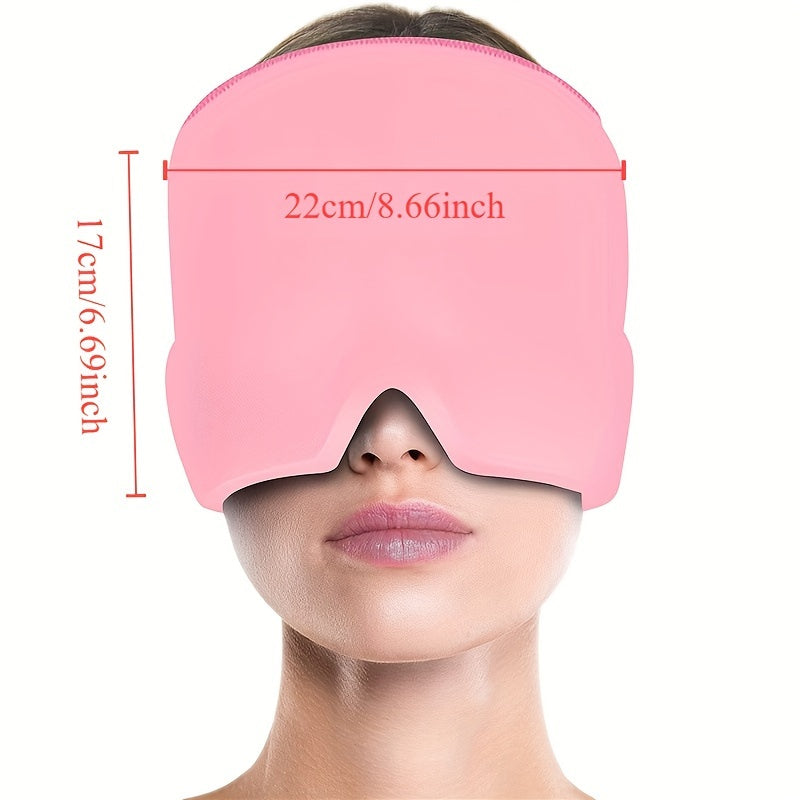 Stretchable Ice/Heat Head Wrap For Migraine Relief -, Chemical-Free & Fragrance-Free, Ideal For All Skin Types