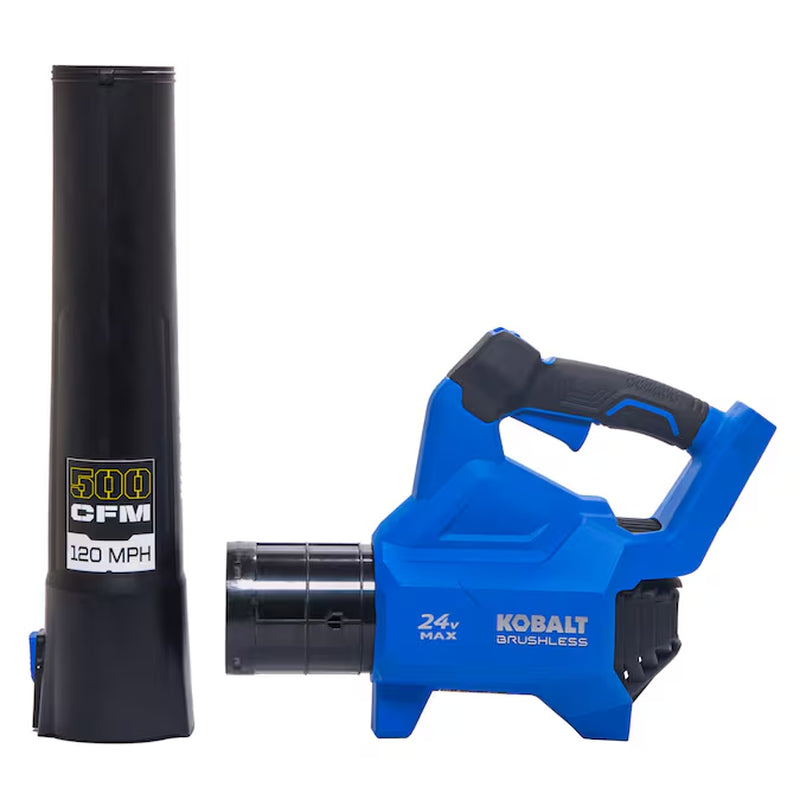 24-Volt 500-CFM 120-MPH Battery Handheld Leaf Blower 4.0 Ah