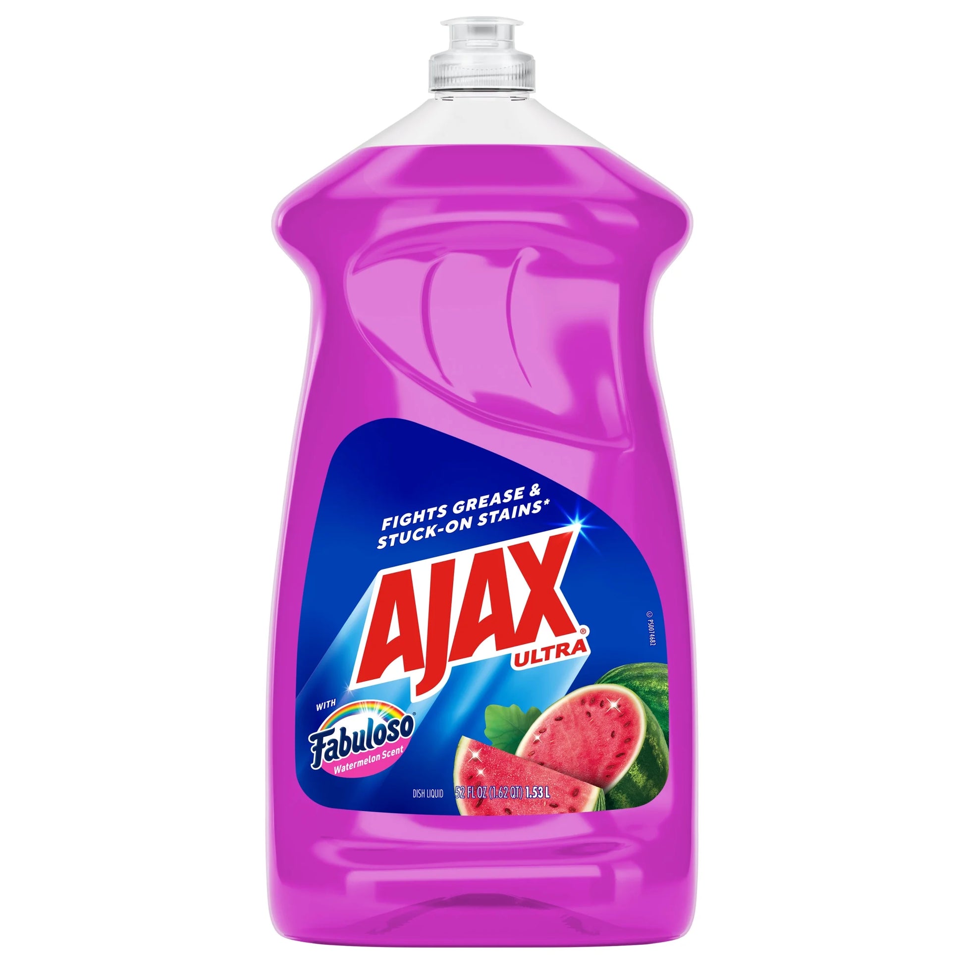 Ultra Liquid Dish Soap with Fabuloso Watermelon Scent, Easy-Flip Cap, 52 Fl Oz Bottle