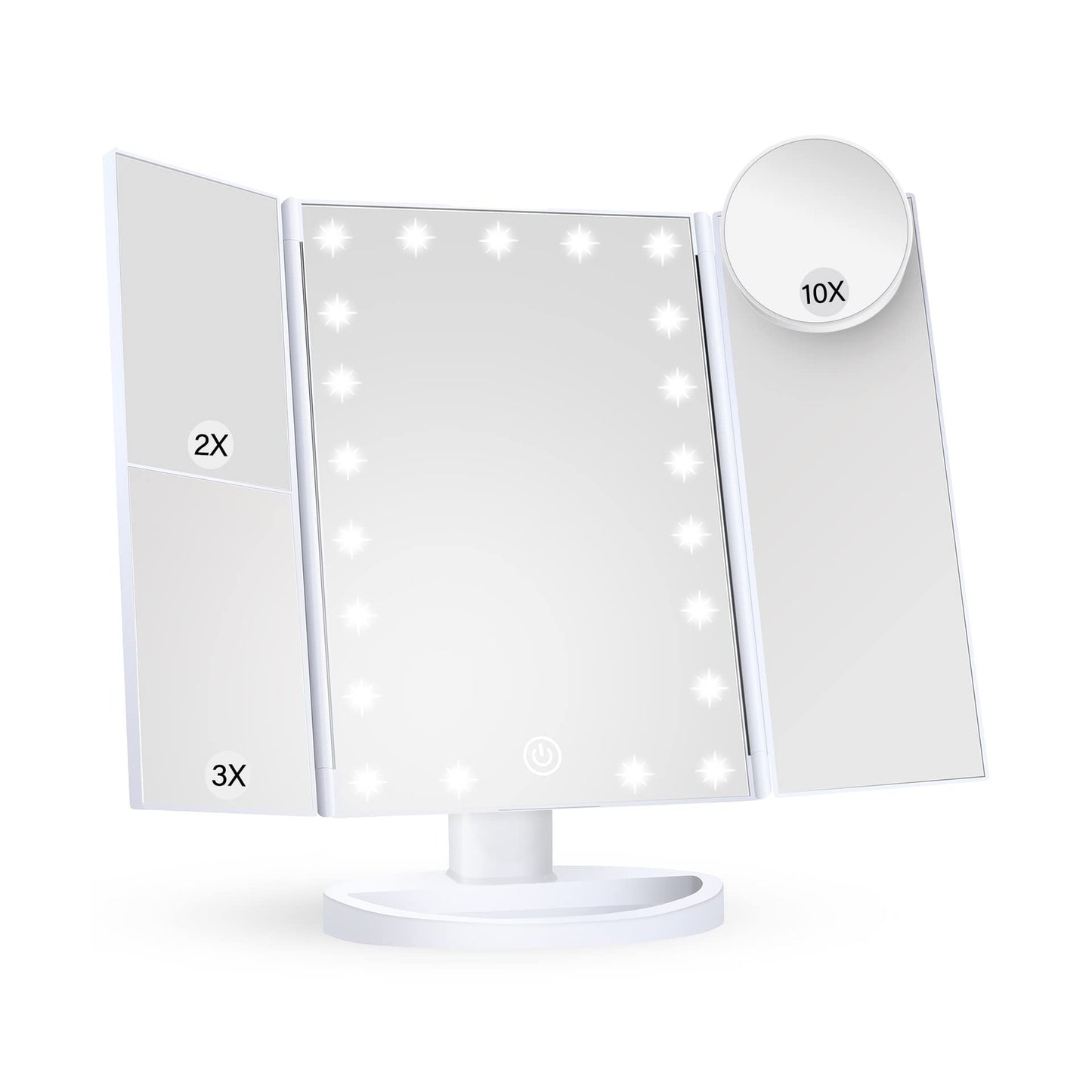 Makeup Mirror Vanity Mirror with Lights, 2X 3X 10X Magnification, Lighted Mak...