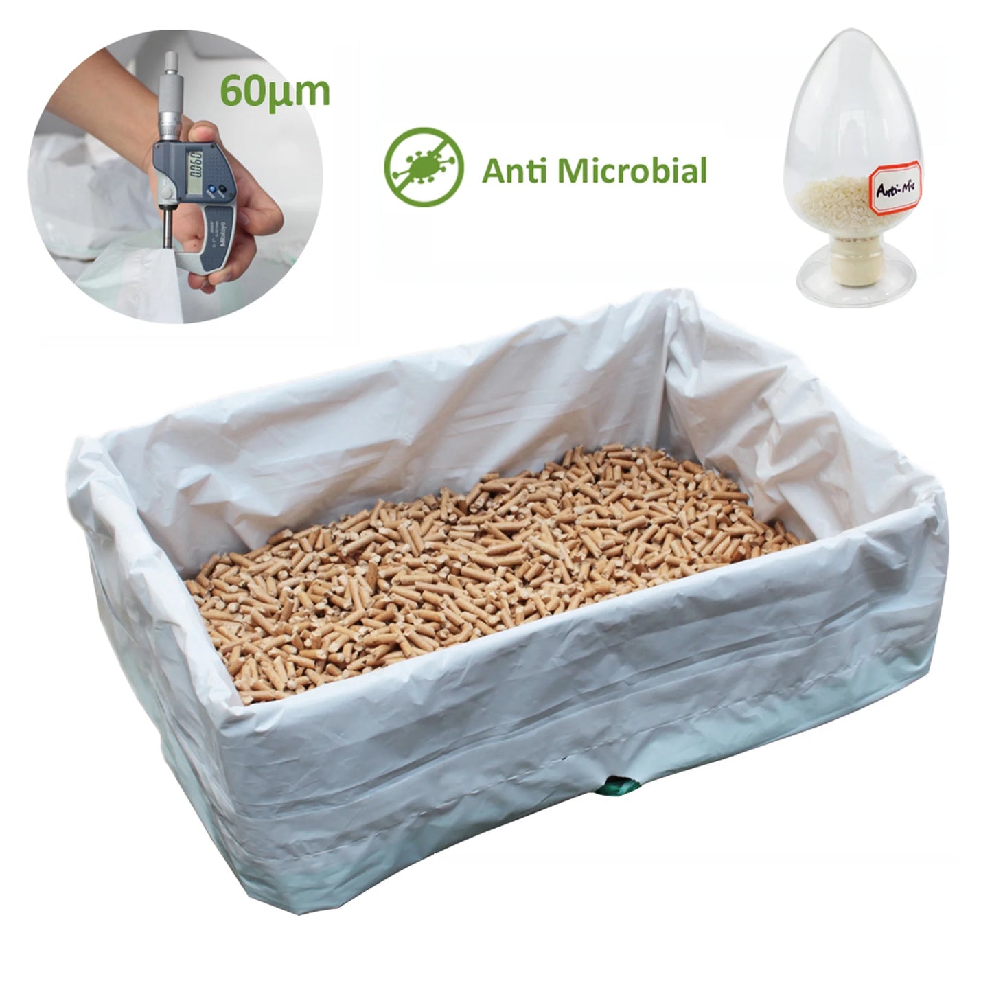 " Cat Litter Box Liners,Drawstring Litter Liner Bag,Extra Large Size,Pan Liners 21 Counts"