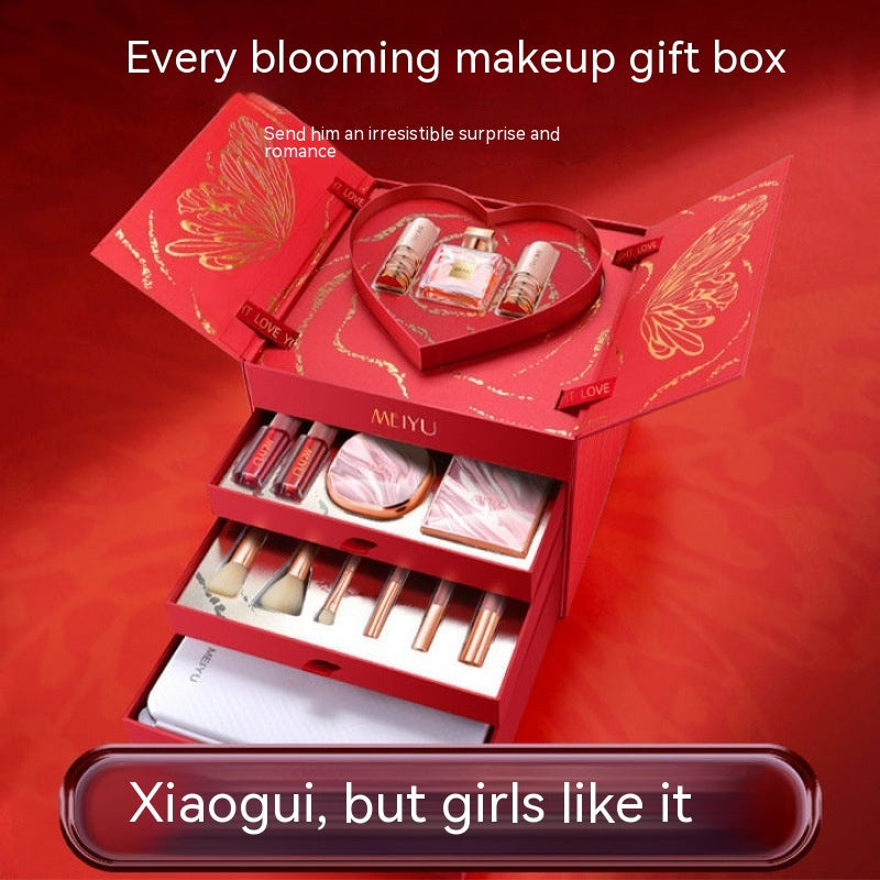 Christmas for Girls Cosmetics Lipstick Set of Beauty Gift Box