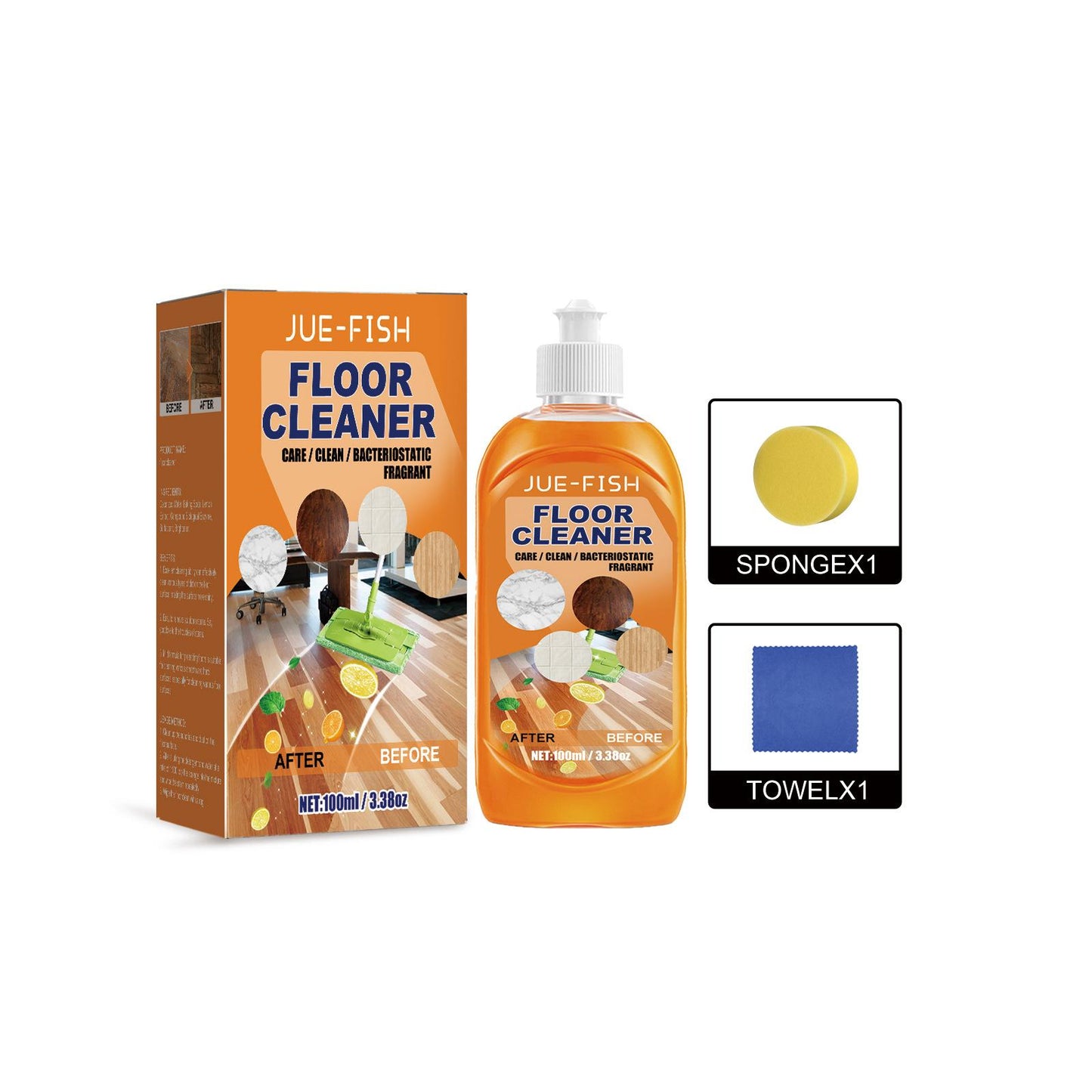 Jueyu Floor Cleaner, Decontamination and Cleaning Wood Floor Cleaning, Polishing and Brightening Tile Cleaner