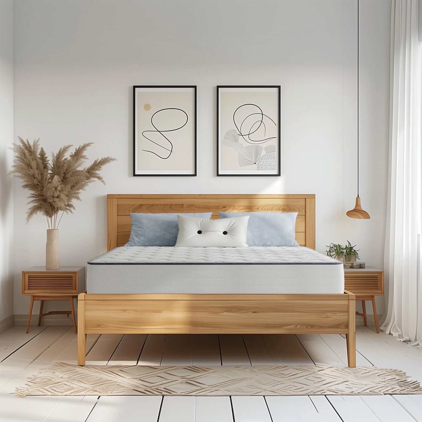 10" King Hybrid Mattress with Memory Foam and Innerspring