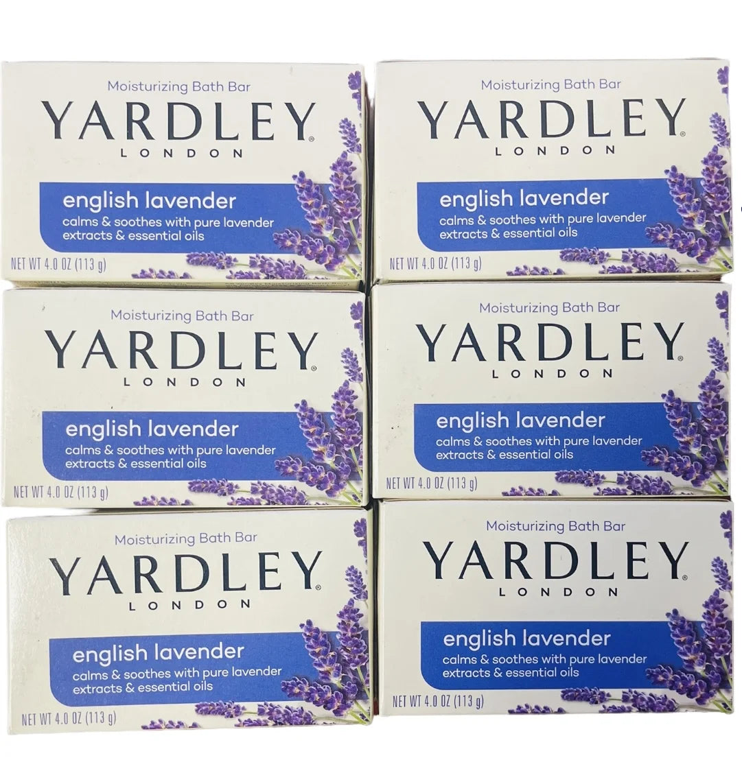 Moisturizing Bath Soap Bar, English Lavender, 4Oz, (6 Pack)