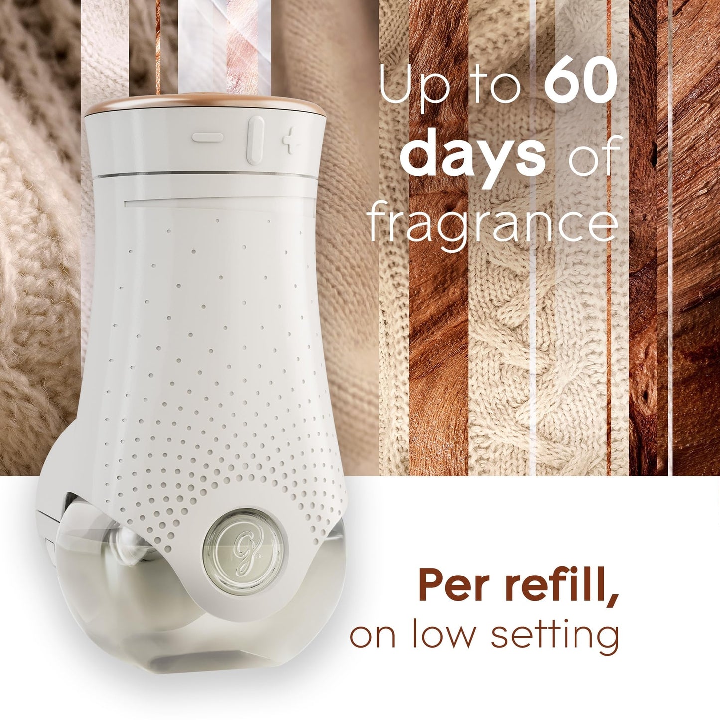 Glade Cashmere Woods Plugins Air Freshener Refill Pack of 5 0.67 Fl Oz