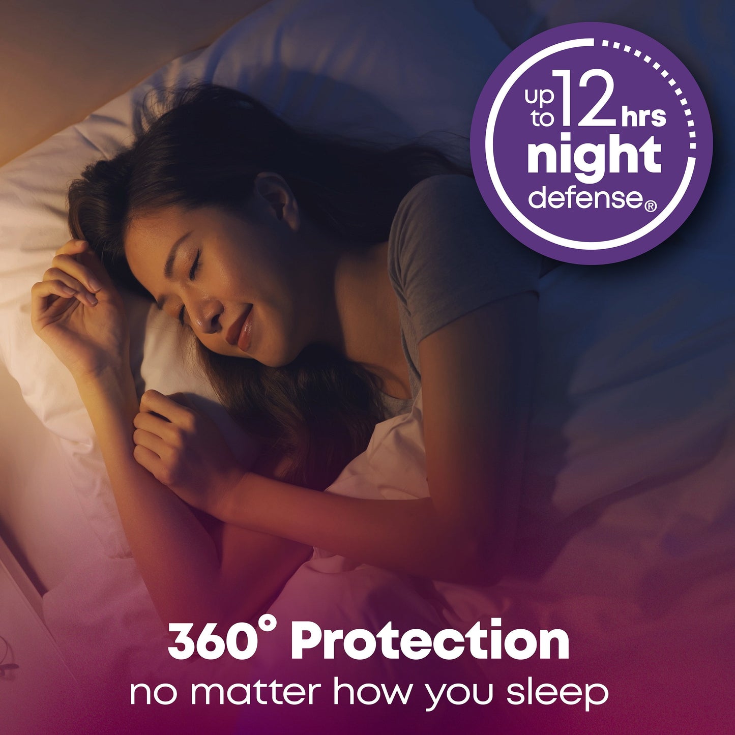 U by Security Overnight Feminine Pads with Wings, Ultra Thin, 28 Count