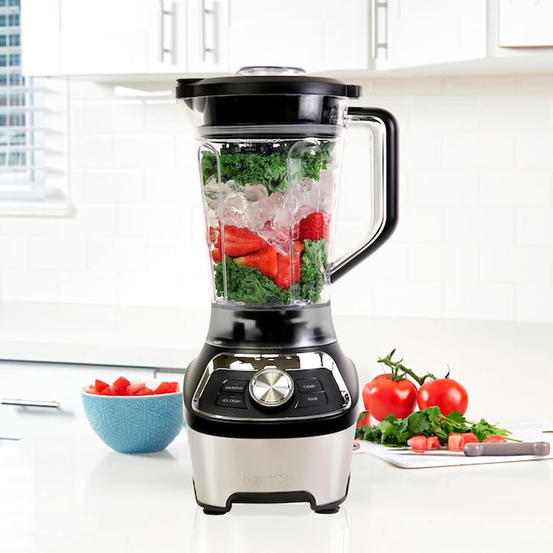 Variable Speed Tritan Pitcher 64-Oz 3 -Speed Countertop Blender ( Stainless Steel and Black )