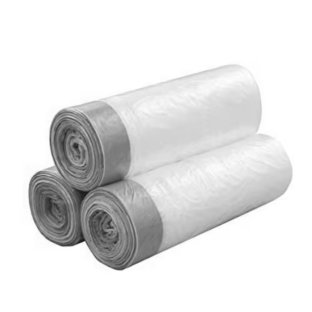 39 Gallon Clear Flex Drawstring Outdoor Trash Bags (50-Count)