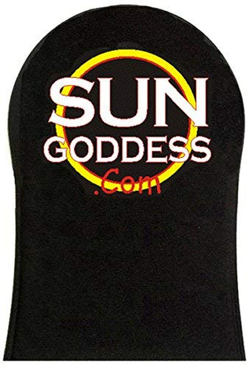 SUN GODDESS - Sunless Self Tanning Lotion - MEDIUM - 8 Oz + INCLUDES: Applicator Mitt, Application Gloves and Best Fake Tanner Lotion Mousse Spray Sample – Gorgeous, Natural Looking Tan Lasts 7 Days