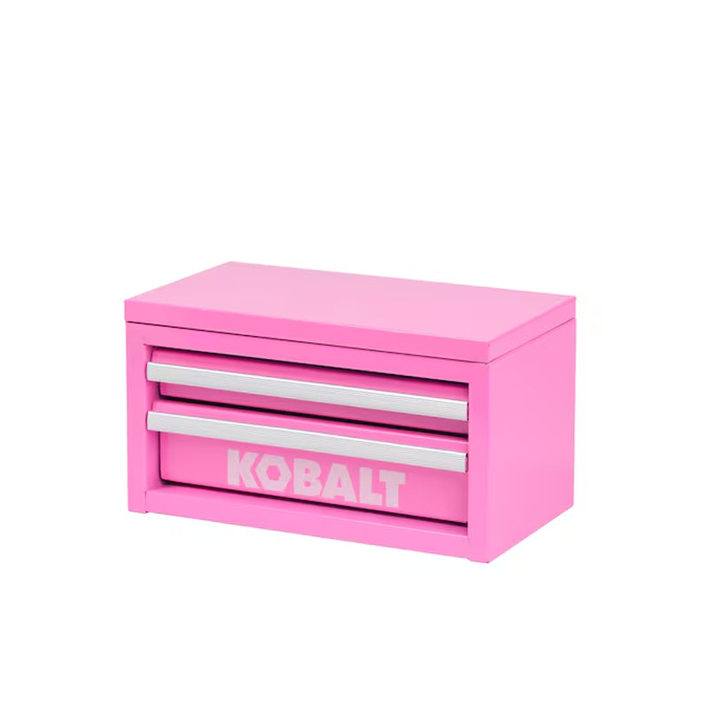 Portable Mini Toolbox 10.83-In W X 5.91-In H X 5.91-In D 2 -Drawer Teal Steel Tool Box