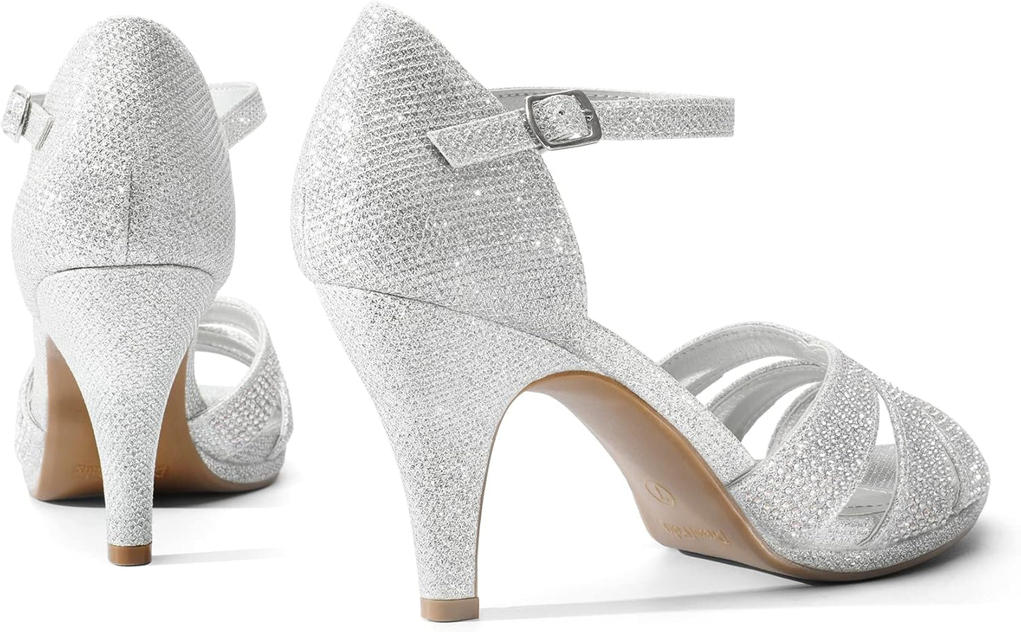 Stilettos Kitten Heels for Women Open Toe Fashion Sandals Pump