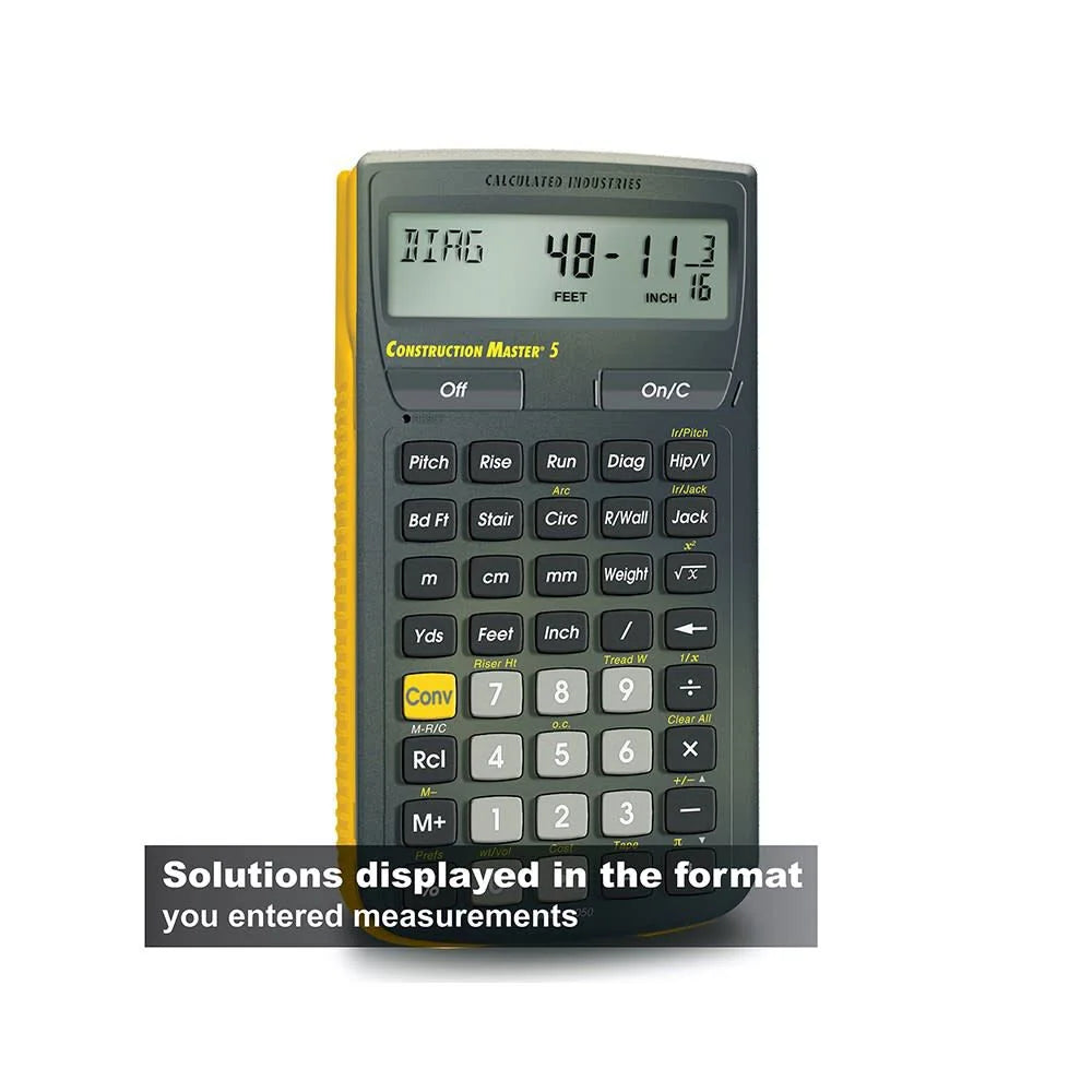 4050 Construction Master 5 Construction Calculator