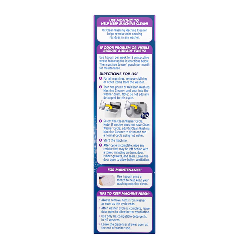4 Count Washing Machine Cleaner Powder