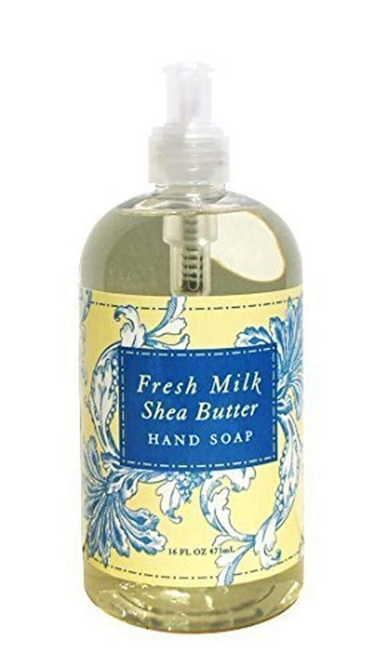 Fresh Milk Body Care Spa Quartet - Hand Soap, Lotion, Body Butter, and Soap Bar Square - Luxurious Shea Butter Skin Care in Captivating Botanical Scents