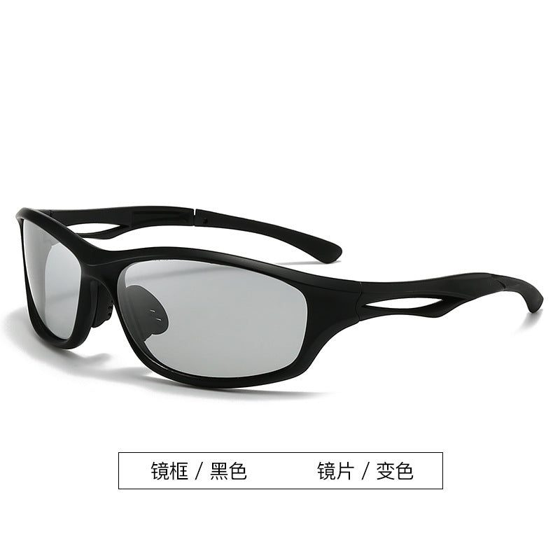 New futuristic silver Y2K and women's fashionable cycling sunglasses connectors Millennium Hot Girl Sun