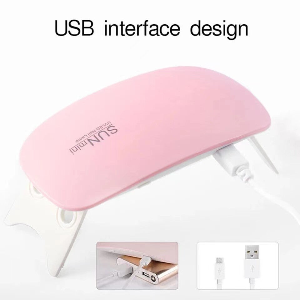SUN Mini Nails Lamp LED Light Potable UV LED Lamp Nail Dryer Gel Nail 6W US