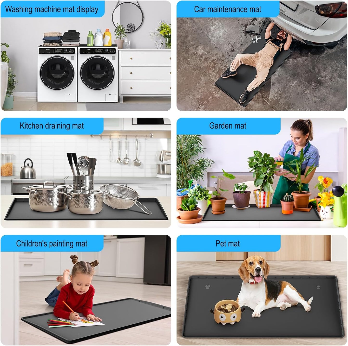 Washer Dryer Countertop - Large 54"×26.8" Washer and Dryer Covers,Non-Sli