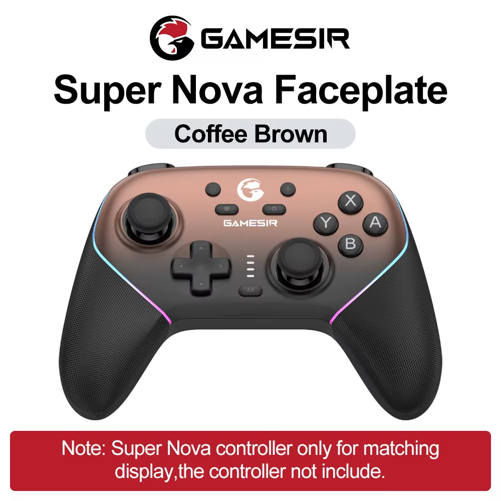 Super Nova Magnetic Faceplate Personalize Gamepads Multicolor Shell Cover Wireless Controle Front Case Top Cover