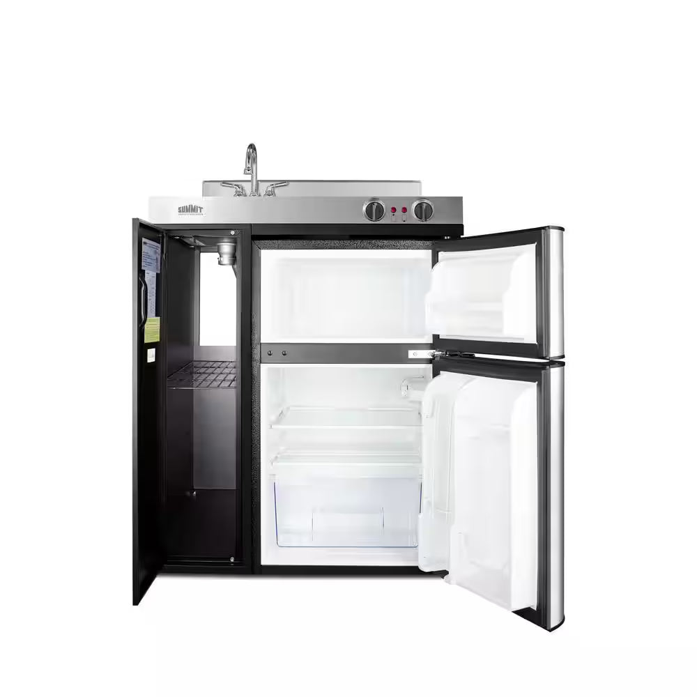 30 In. Compact Kitchen in Black