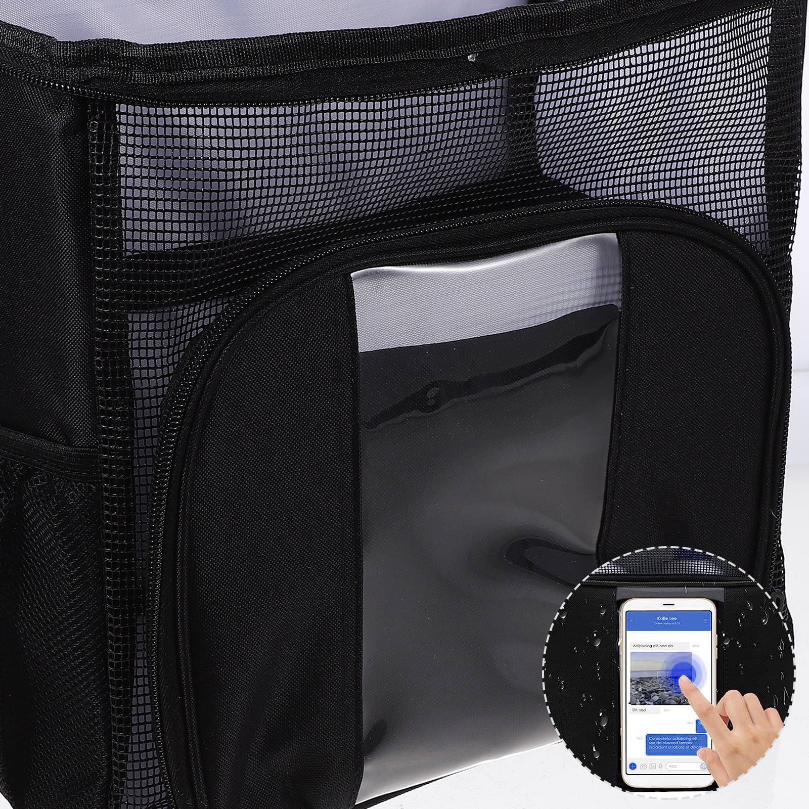 Travel Toiletry Bag Traveling Essentials College Dorm Must Haves Necessities Hanging Bags for Women Camping (Black)
