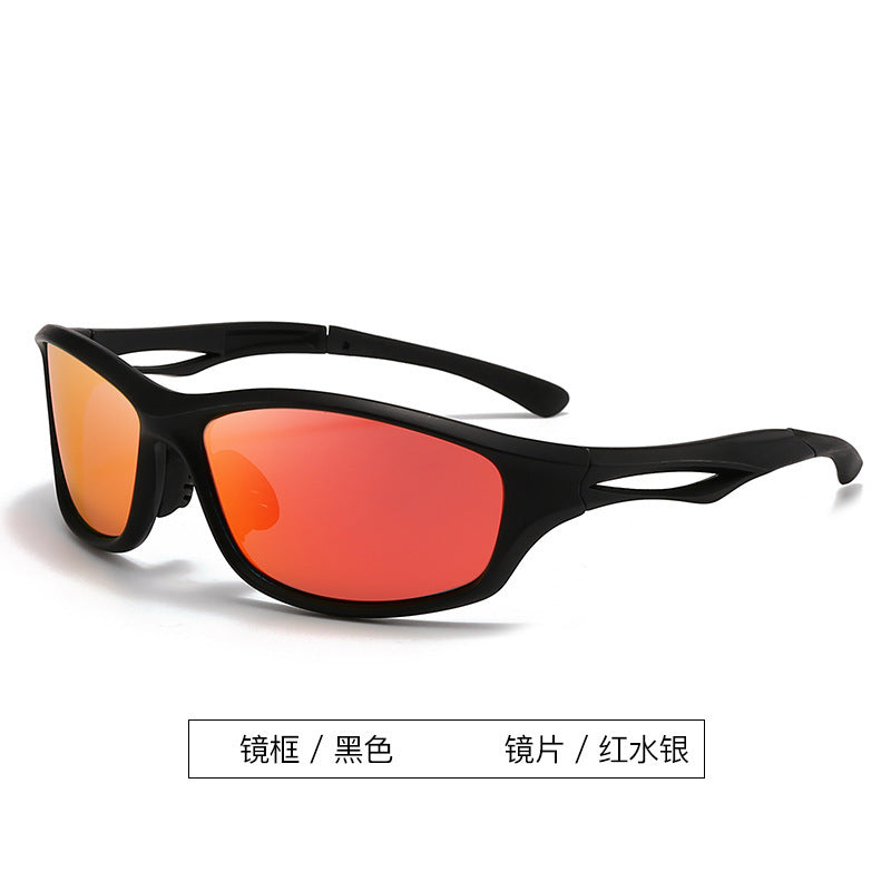 New futuristic silver Y2K and women's fashionable cycling sunglasses connectors Millennium Hot Girl Sun