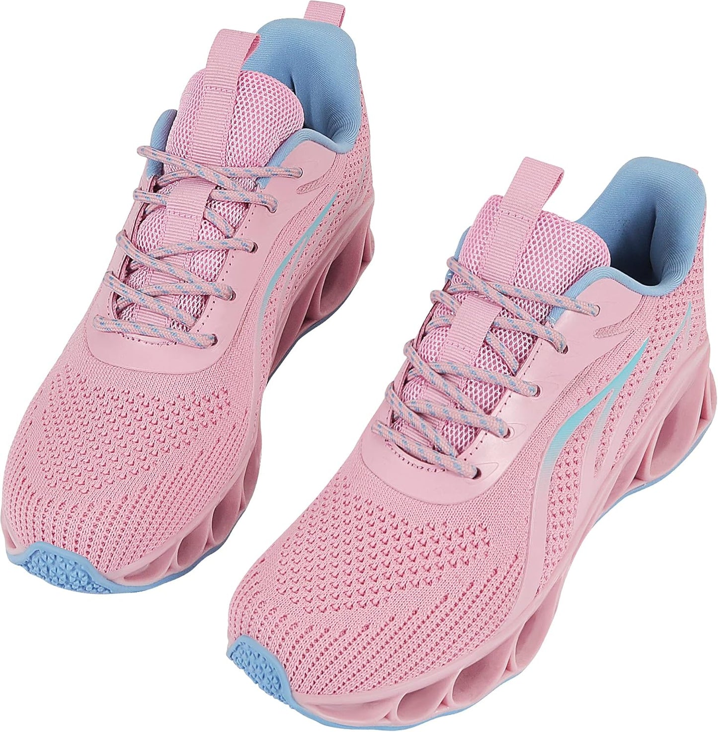 Women'S Running Sports Walking Shoes Mesh Lightweight Breathable Athletic Jogging Sneakers,Pink,Us 5.5