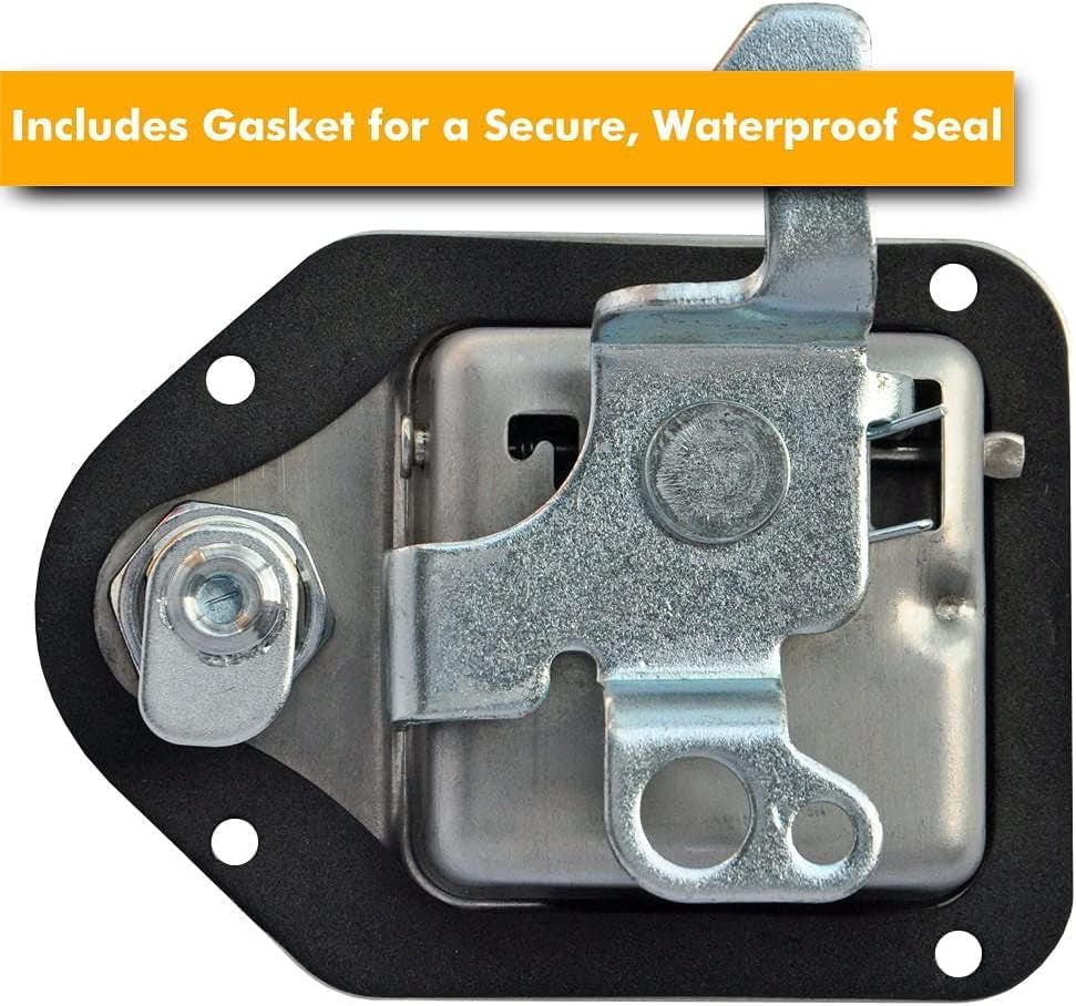 Truck Tool Box Latch Replacement Kit- 304 Stainless Truck Toolbox Lock 4-3/8”X 3