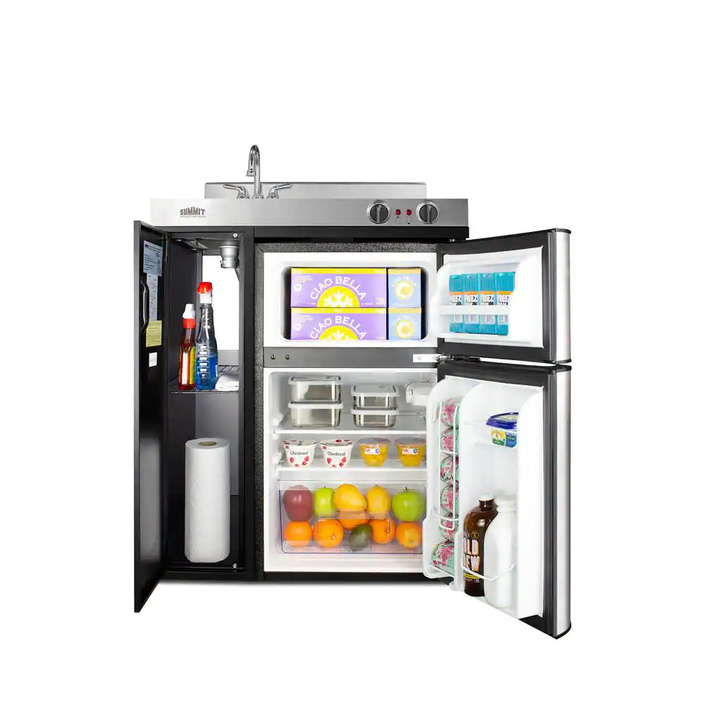 30 In. Compact Kitchen in Black