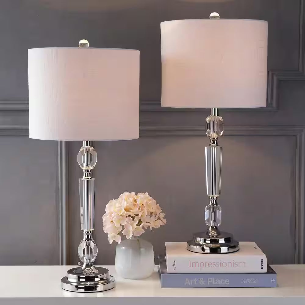 Victoria 27 In. Crystal Table Lamp (Set of 2)