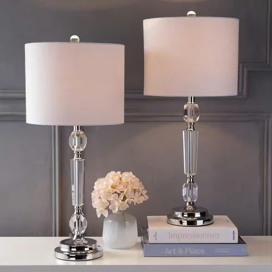 Victoria 27 In. Crystal Table Lamp (Set of 2)