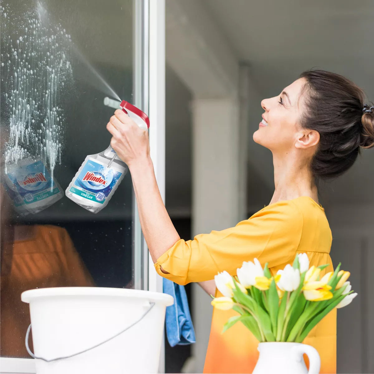 Windex Glass Cleaner Trigger Bottle Vinegar
