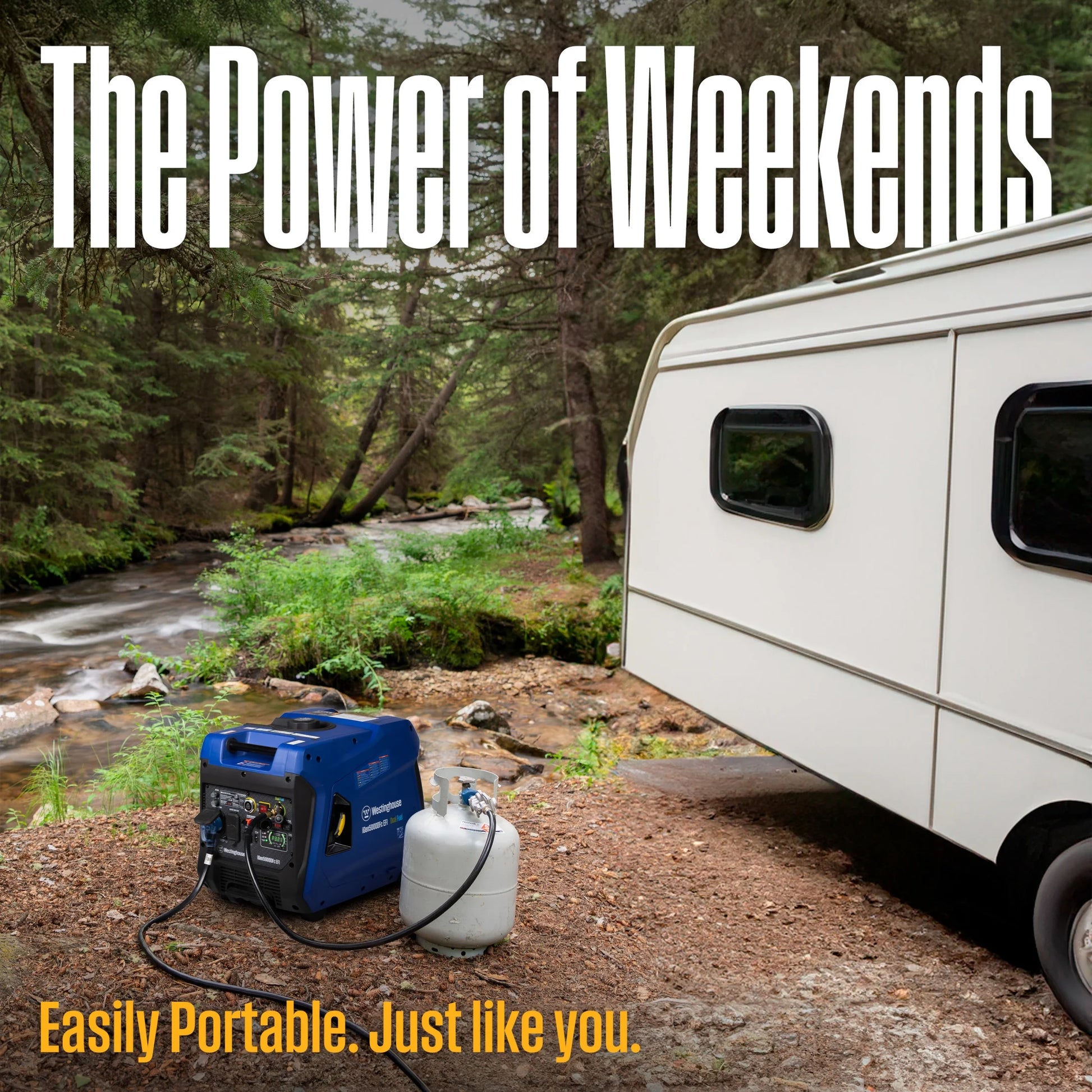 5000 Peak Watt Super Quiet Dual Fuel Portable Inverter EFI Generator, Remote Electric Start, Gas & Propane Powered, RV Ready, CO Sensor, CARB Compliant