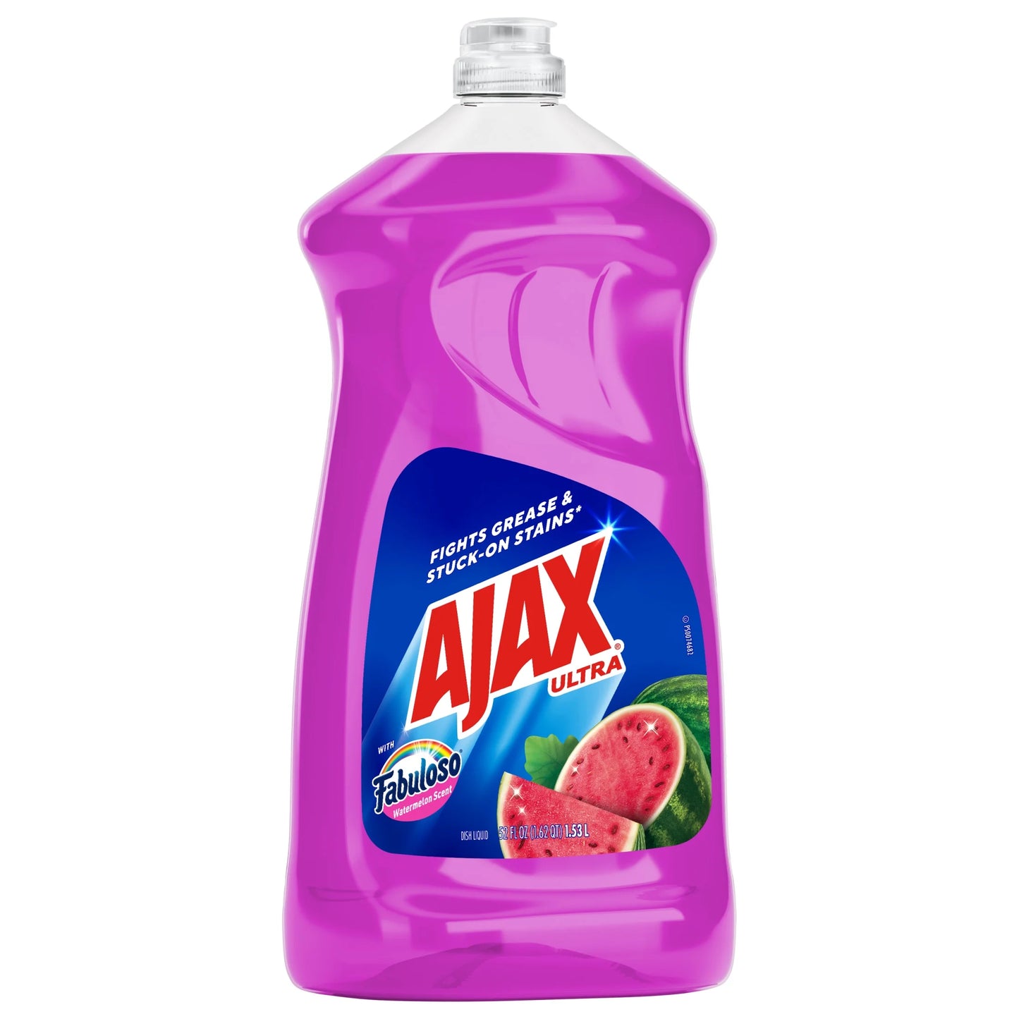 Ultra Liquid Dish Soap with Fabuloso Watermelon Scent, Easy-Flip Cap, 52 Fl Oz Bottle