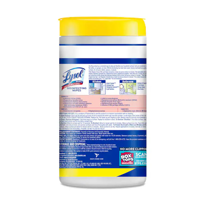 240 -Count Lemon and Lime Blossom Disinfectant Wipes All-Purpose Cleaner 3 -Pack