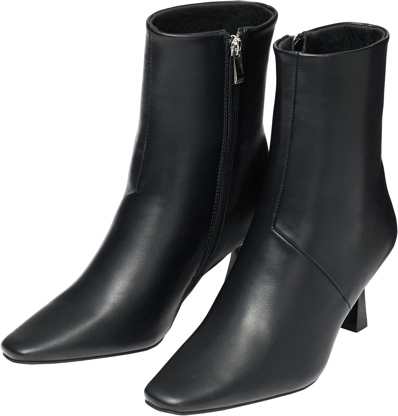 Brown Ankle-High Women'S Boots | Pointed Toe, Block Heel, Casual Booties for Women | Autumn, Winter