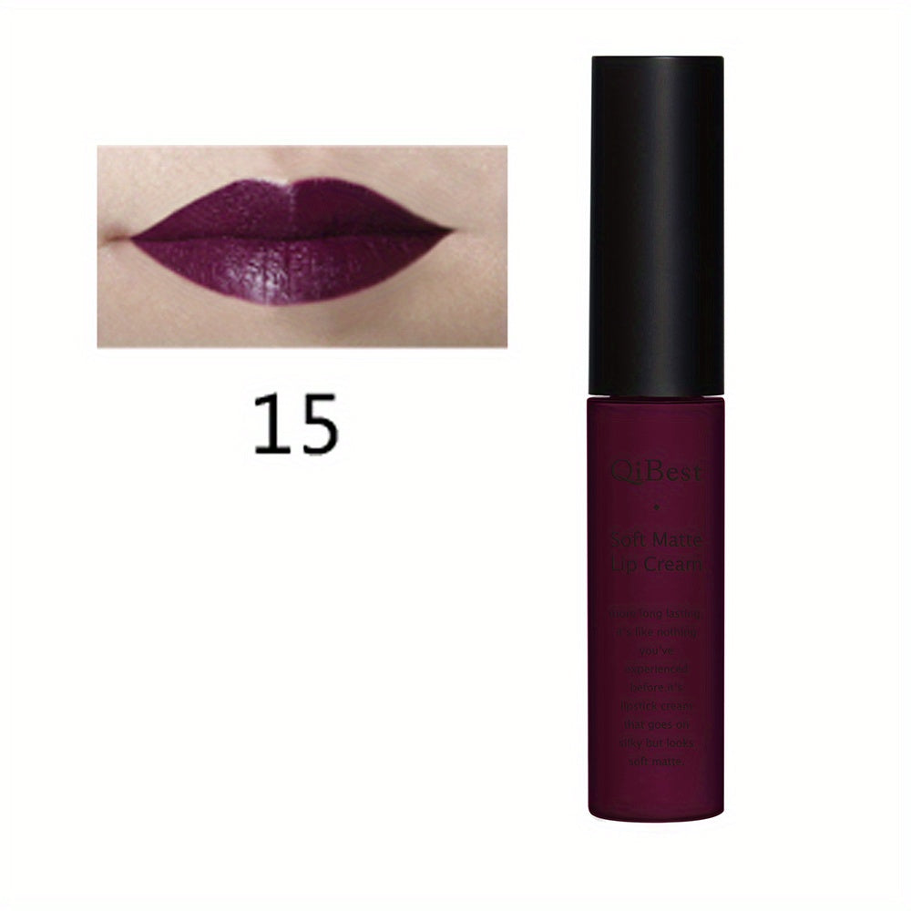 Matte Velvet Lip Glaze, Waterproof Long Lasting Not Easy To Decolor Lip Gloss, Silky Smooth Plumping Lipstick ( 20 Colors ) Valentine's Day Gifts