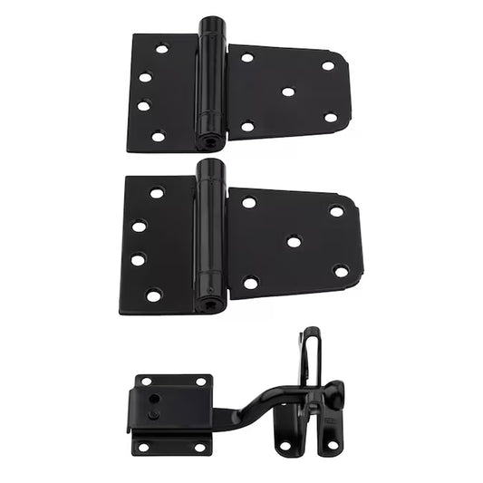 3-1/2-In Black Gate Hardware Kit